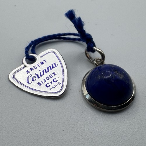 Petit pendentif argent et - en,