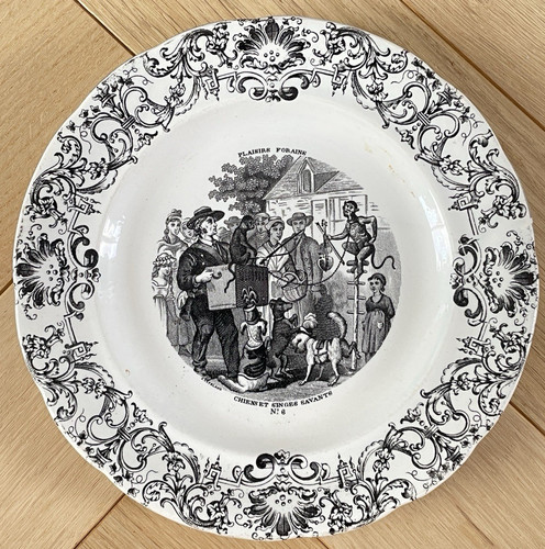Ancienne assiette parlante - ancienne,