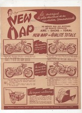 (moto) vieux papiers publicité: doc NEW-MAP   (P46403)