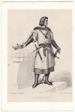 Portrait XIXe Philippe II Auguste Roi de France Capétiens