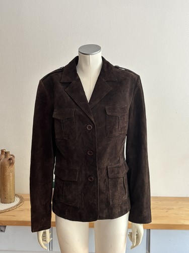 Veste cuir daim - veste, in