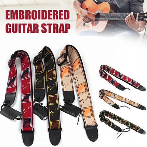 Sangle guitare brodée - sangle, de
