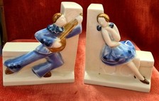 Serre-livres porcelaine Art