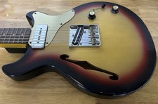 Double Cut LP Telecaster Thinline Sunburst -  Nitro Relic Hybrid Guitar + Case