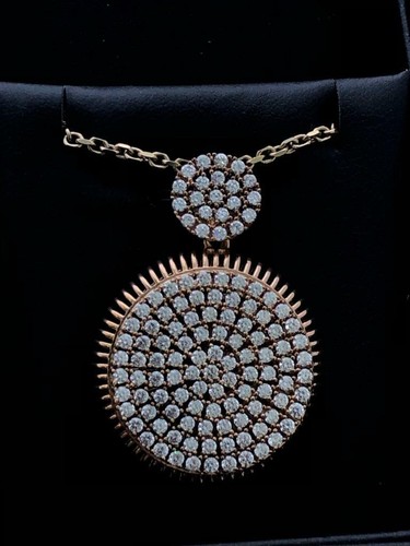 Collier double halo argent - halo, en