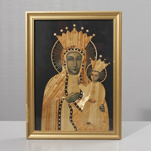 Icone marqueterie paille - icone, de