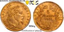 Napoléon III - 5 Francs Or