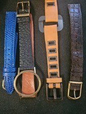 Lot 4 Bracelets pour Montres en cuir  Taille 14 / 16 / 17 mm Ref F456