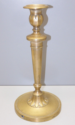 Joli bougeoir bronze argenté - bougeoir,