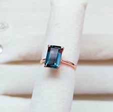 Bague saphir sarcelle, bague