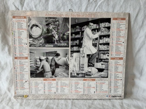 Calendrier almanach poste2023 - calendrier,