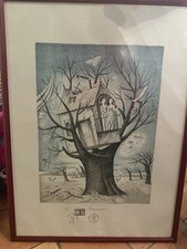 Lithographie Peynet Signée