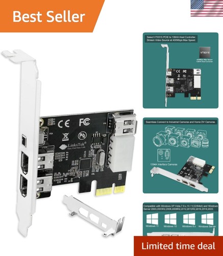 Pcie 1394a port - pcie-1394a, 4-port