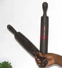 2PC en Bois Vintage Ustensiles