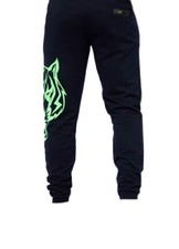 Philipp Plein Sport Pantalon Bleu Marine Logo Vert Homme Taille XL