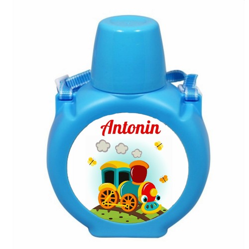 Gourde bleue enfant - bleue, avec