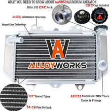 2 Rangée Aluminium Radiateur Pour Yamaha YFZ450 04-2008 05 2006 2007