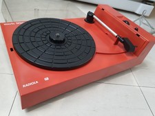 Vintage Electrophone tourne disque Vinyle ORANGE radiola 