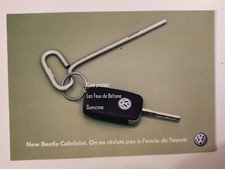 NEW BEETLE CABRIOLET COCCINELLE VW OUVRE BOITE pub carte postale 