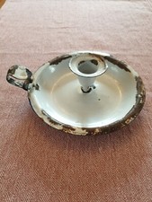 Bougeoir ,bougies en métal émaillée