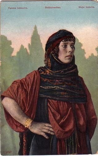 Femme bedouine carte - femme,