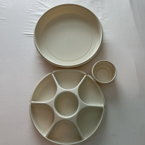 Vtg tupperware divided - divided, veggie