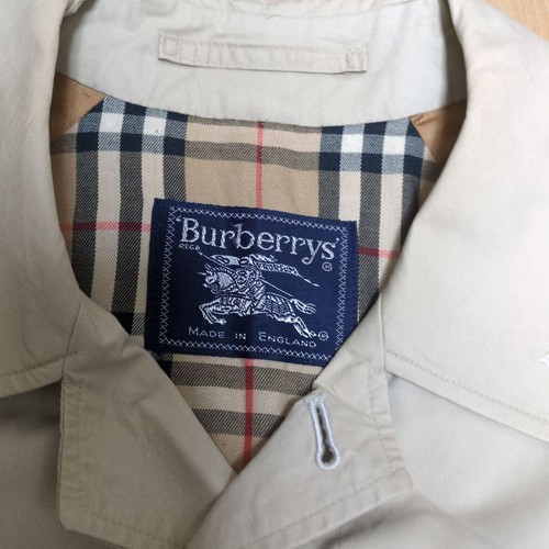 Trench burberry beige coton - beige, en