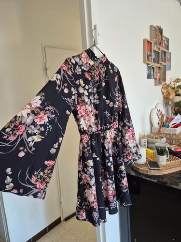 Robe floral style kimono - style,