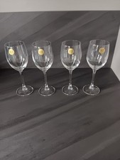 Vintage  4 Grand verre a  Eau   cristal d'arques modele Vicomte  Hauteur 20.5 Cm