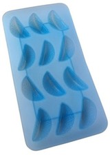 Bac à Glaçons Cocktail Forme Fruit Quartier Orange Fond Souple BLEU