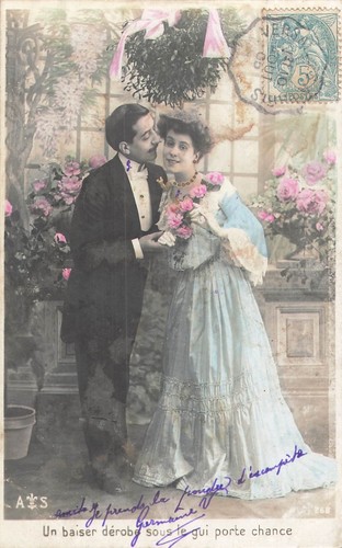 Lot cartes postales couple - cartes,
