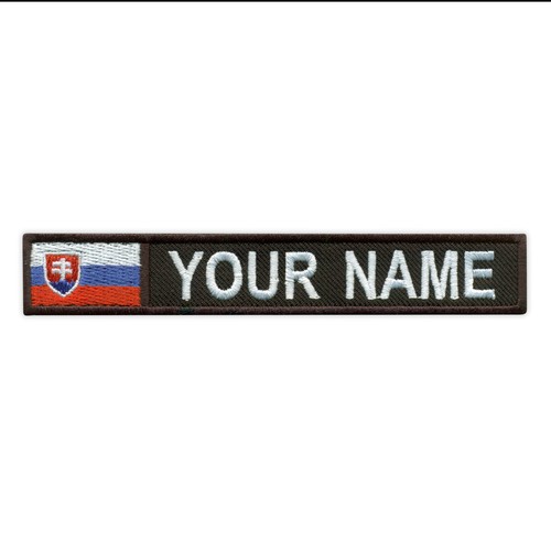 Nom patch avec drapeau - patch,