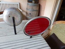 Paire de signaux manuels 1940/50 objet industriel