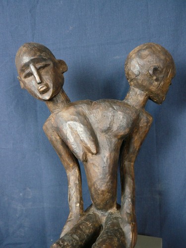 Ancienne statue lobi bicephale - ancienne,
