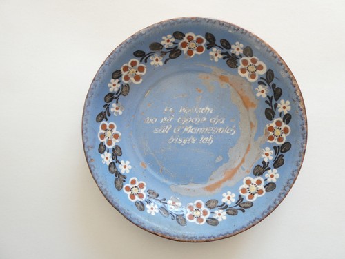 Plat vernissé ancien