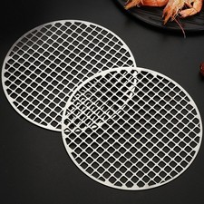 Filet de barbecue rond premium en acier inoxydable pour griller 28 cm 30 cm avec