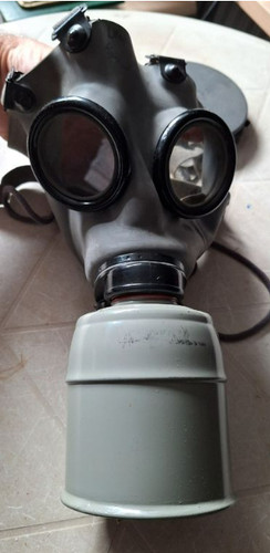 Ancien masque gaz - masque, militaire