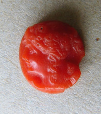 Petit camée en corail tête