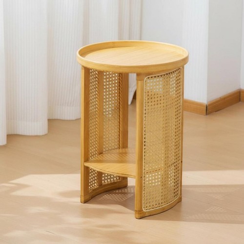 Petite table rond avec panier - rond',