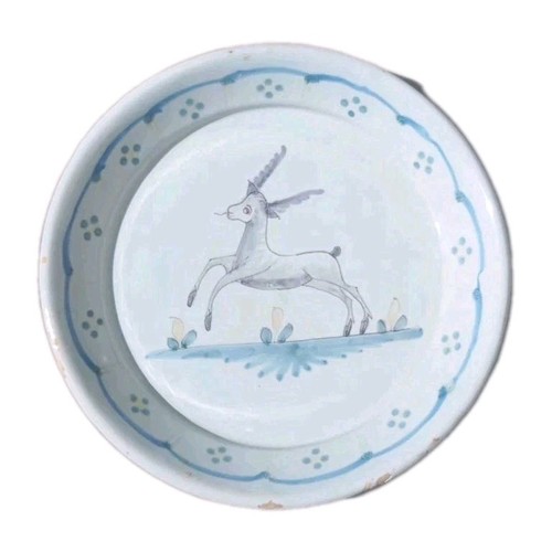 Assiette faïence saintes - assiette,