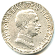 Italie 2 lire argent Victor