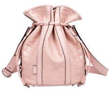 Sac MM ELSA cuir rose imprimé croco Lancel