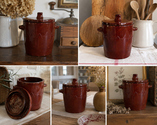 Ancien pot graisse - à, /