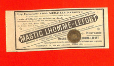 PARIS ( XIX° ) MASTIC