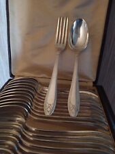 Ménagère 24 Pièces Art Déco Orfèvrerie J.B en Métal Argenté