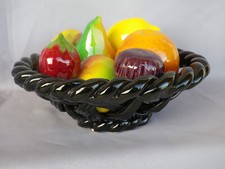 Coupe de fruits vintage en