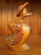 CANARD BOIS MASSIF SCULPTE