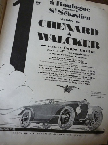 Chenard walcker gagne coupe - chenard,