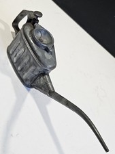 Burette Huile M.J Vintage Garage Era Bidon Tole Emaille Shell Castrol Veedol