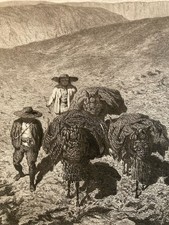 Gravure XIXe Lithographie A